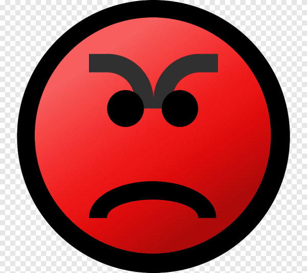 Красный смайлик