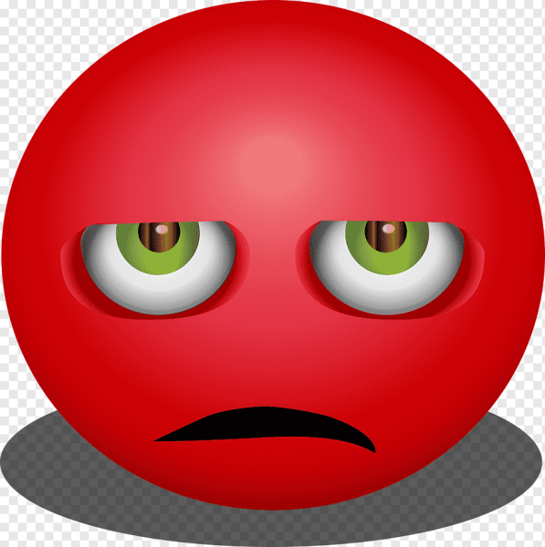 Смайл с красными глазами