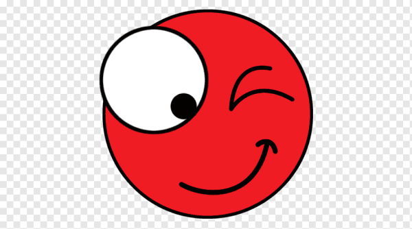 Красный смайлик
