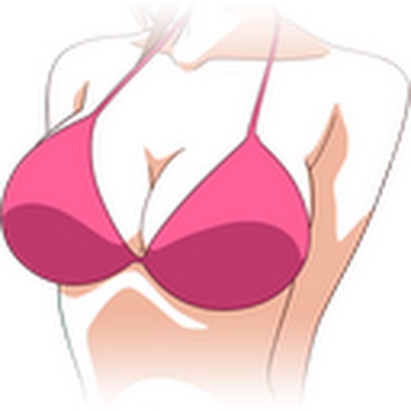 Нарисованная грудь