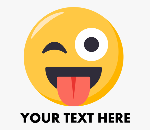 Смайлик с яцыкомбез фона