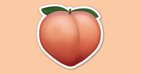 Персик ЭМОДЖИ