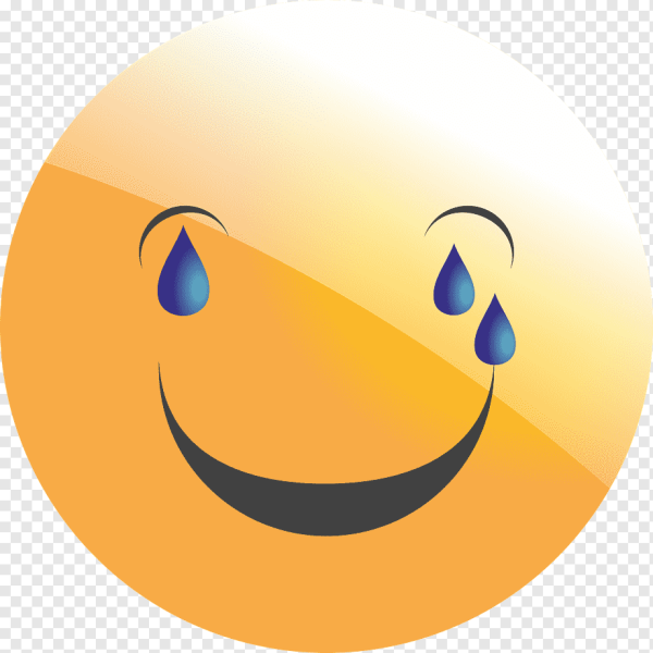 Смайлик улыбка со слезой