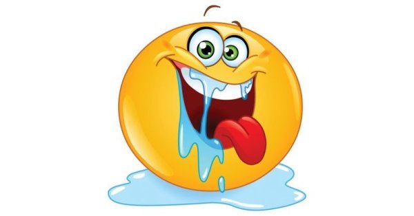 Смайлик слюнки текут