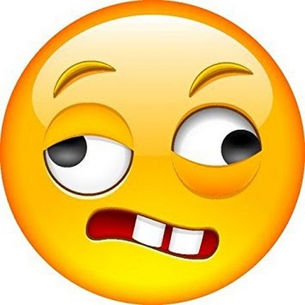 Эмодзи пьяное лицо