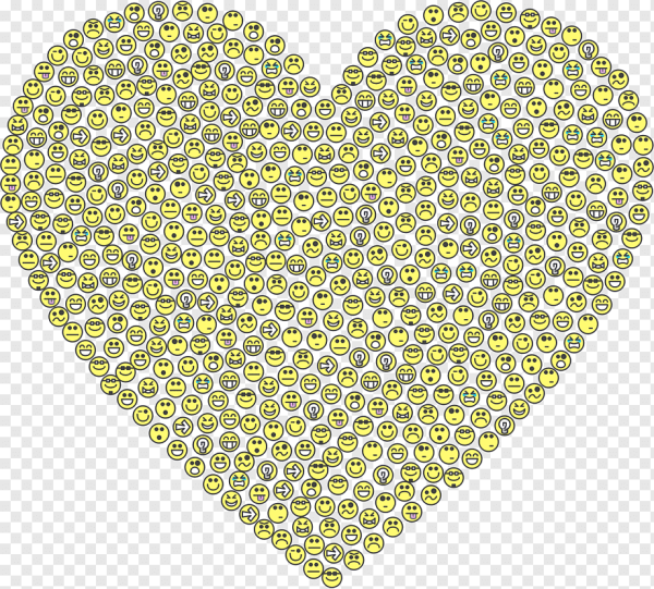 Большое сердце из смайликов