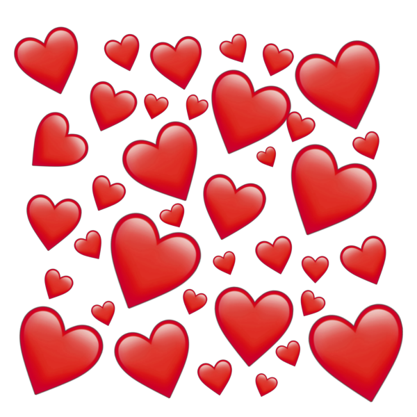 Много сердечек