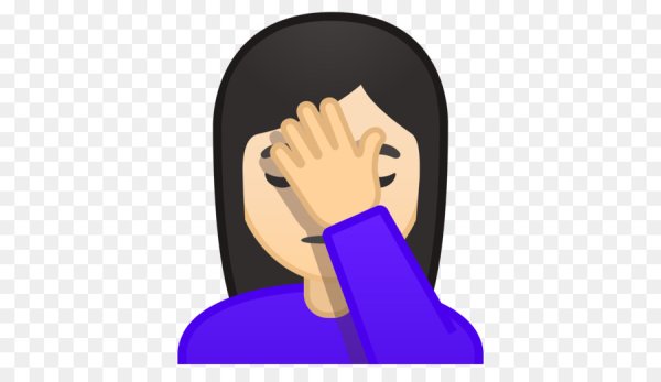 Смайлик ладонь на лице