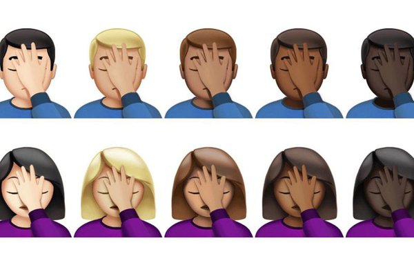 Эмодзи фасепалм