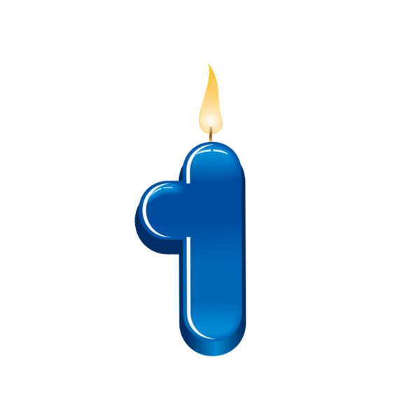 Смайлик цифра 1