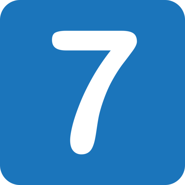 Смайлик цифра 7