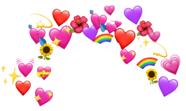 Сердечки над головой