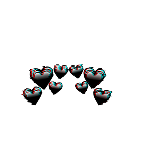 Сердечки над головой