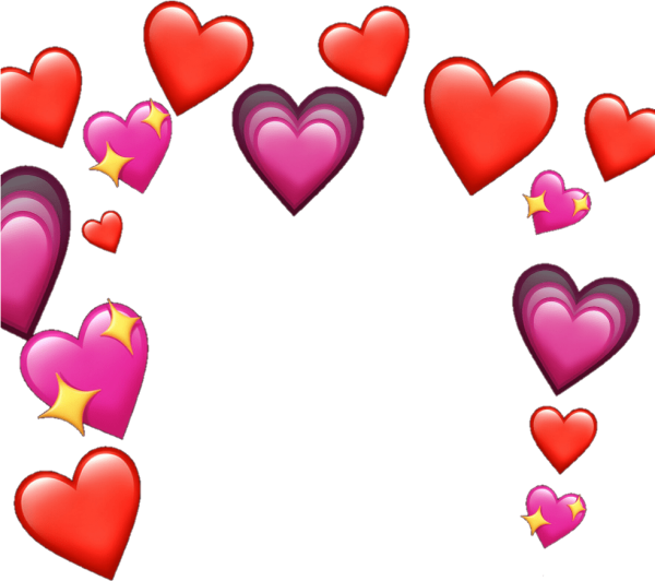 Смайл с сердцами в глазах