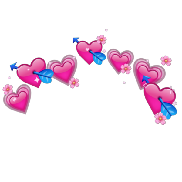 Сердечки на голову чёрные