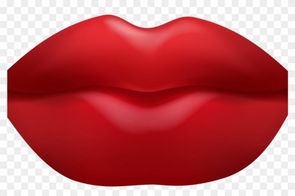 Губы на прозрачном фоне