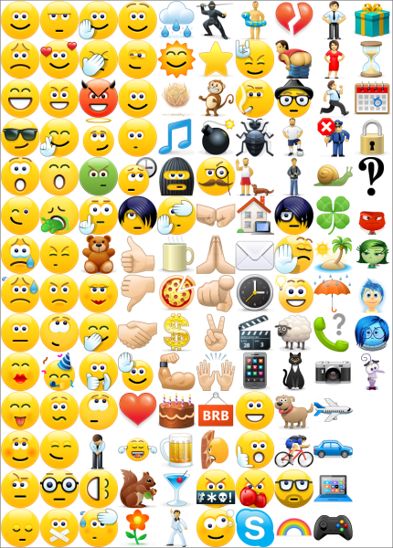 Смайлики Skype