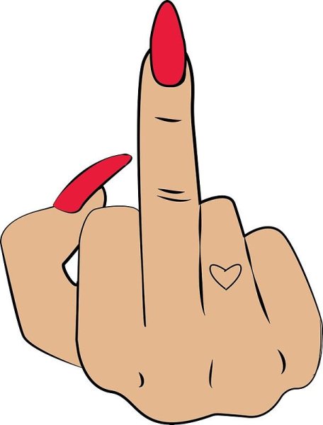 Фак средний палец