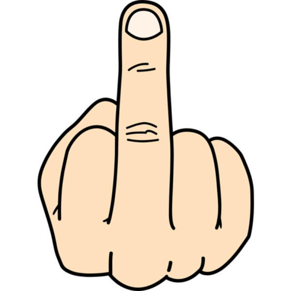 Фак средний палец