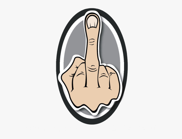 Стикер средний палец