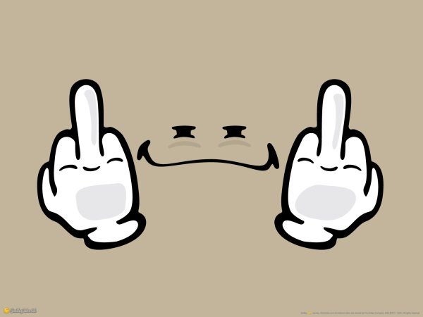 Смайлик со средним пальцем