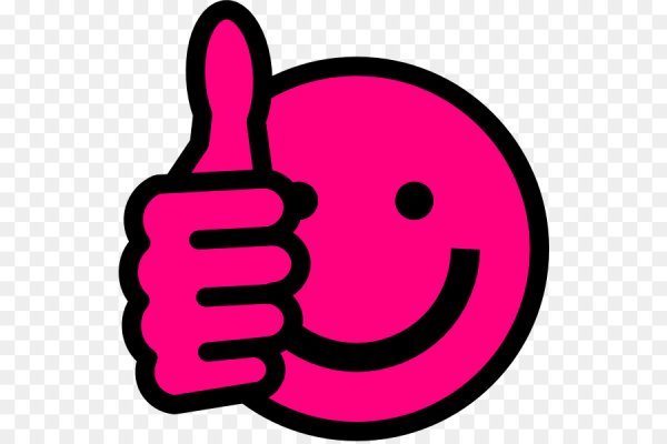 Розовый палец вверх