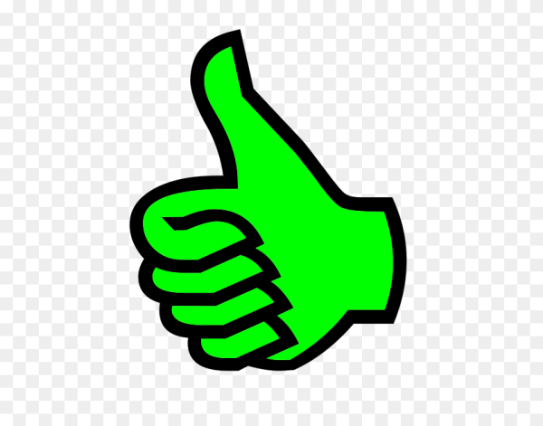 Большой палец вверх без фона