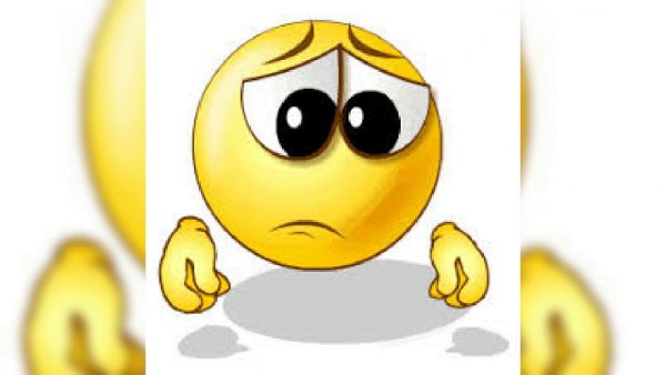 Грустный смайлик анимация