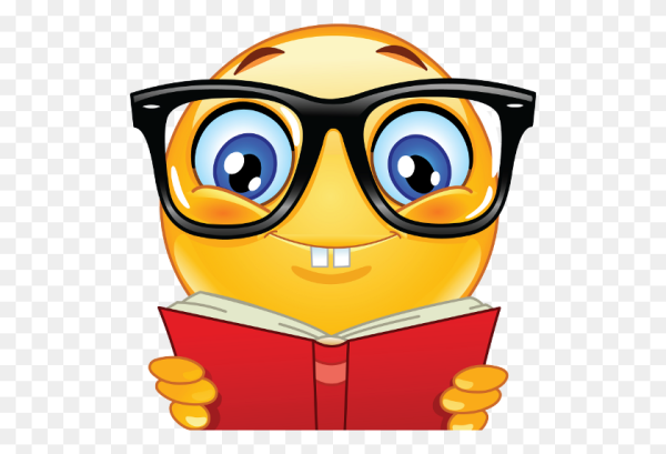 Смайлик с книгой