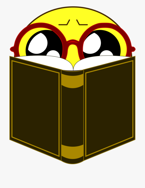 Смайлик с книгой