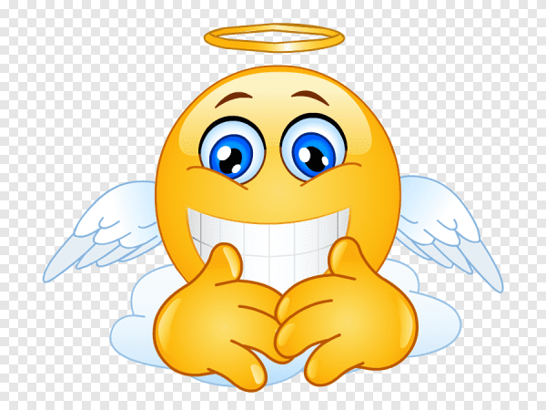 Смайлик с нимбом