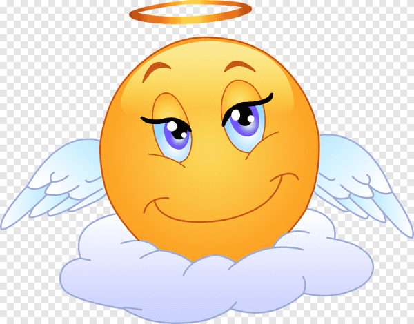 Смайлик с нимбом