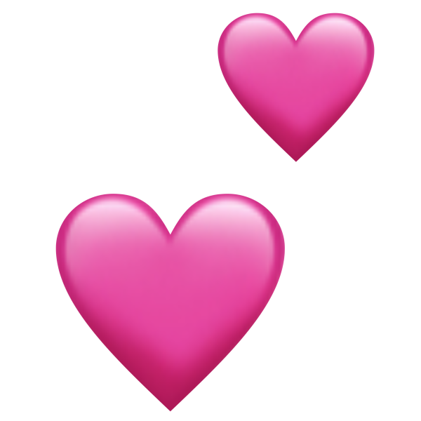 Сердечко эмодзи без фона