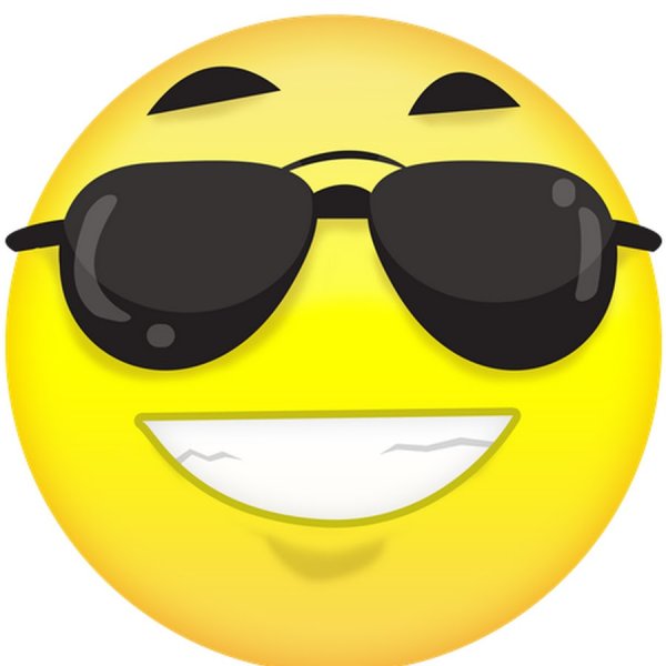 Смайл в черных очках