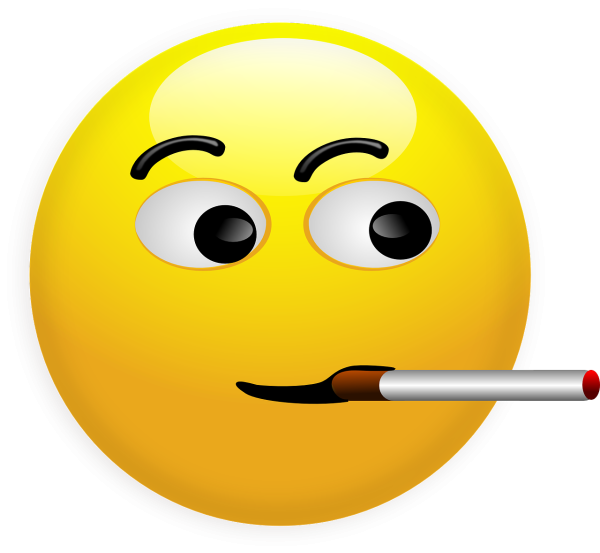 Смайлик с сигаретой