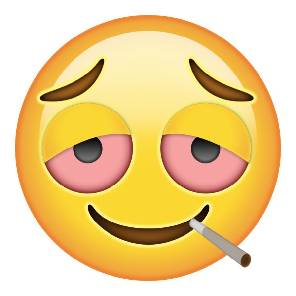 Смайлик с красными глазами