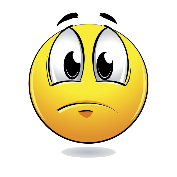 Грустный и веселый смайлик