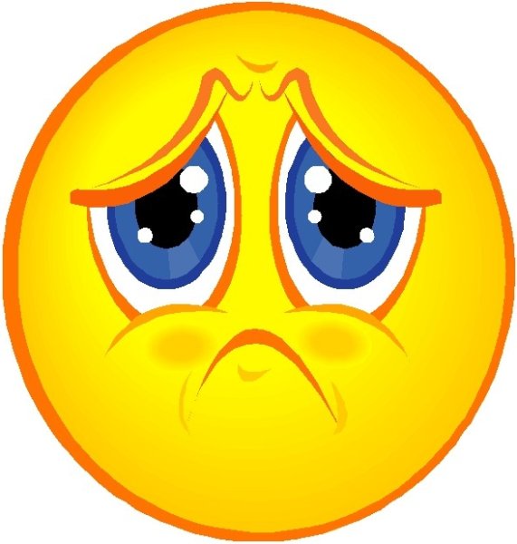 Грустный и веселый смайлик