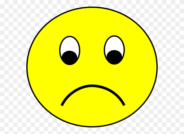 Грустный и веселый смайлик