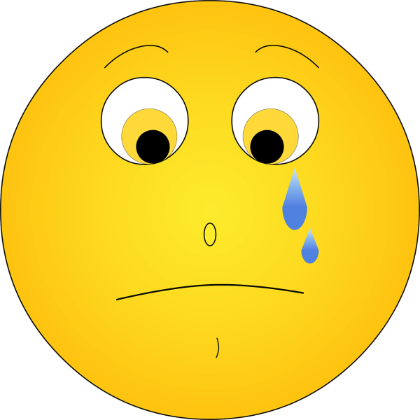 Грустный и веселый смайлик