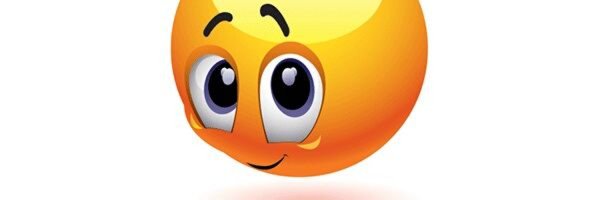 Смущенный смайлик на прозрачном фоне