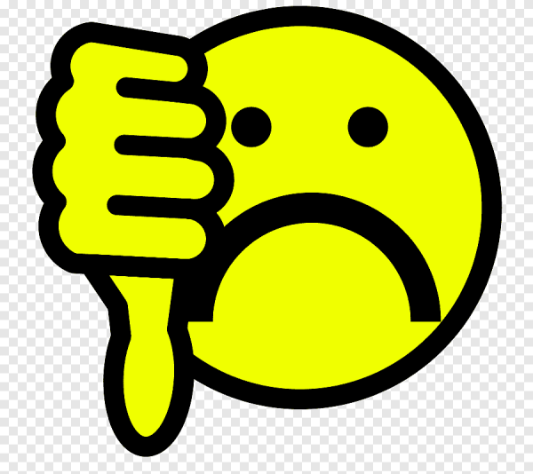 Плохо палец вниз