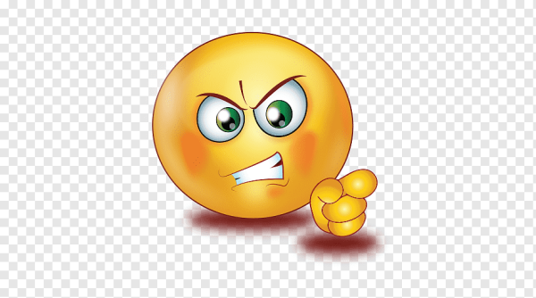 Смайлик грозит пальцем