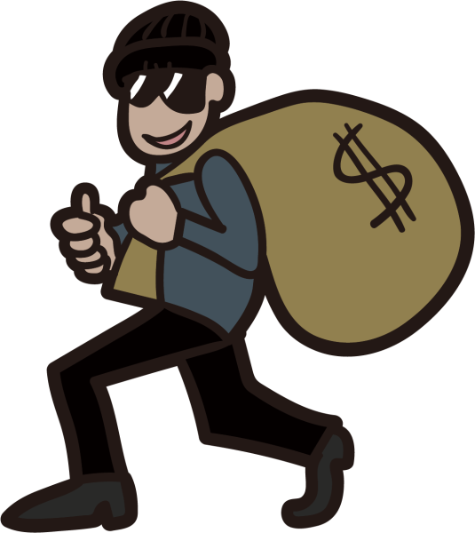 Грабитель мультяшный