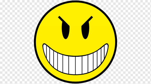 Смайлик ехидная улыбка