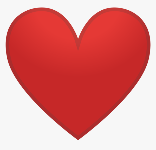 Красное сердце эмодзи