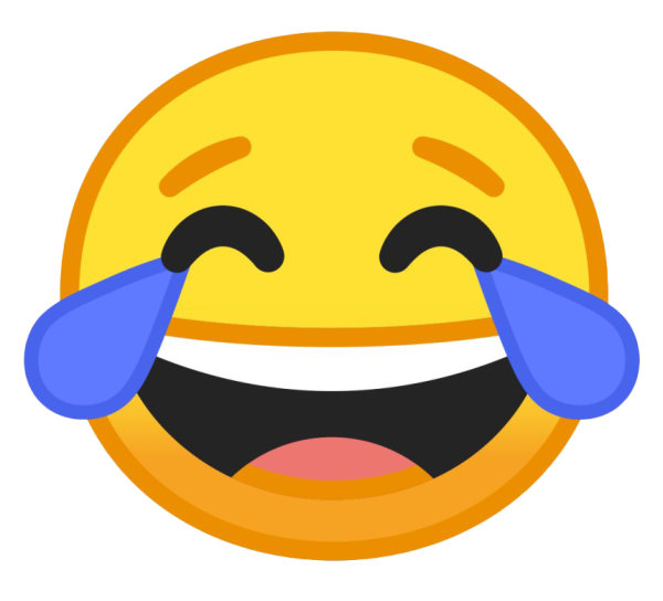 Смеющийся смайлик со слезами