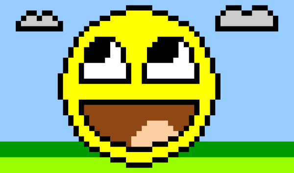 Смайлик с зубами