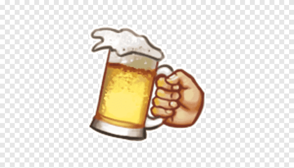Смайлик с кружкой пива