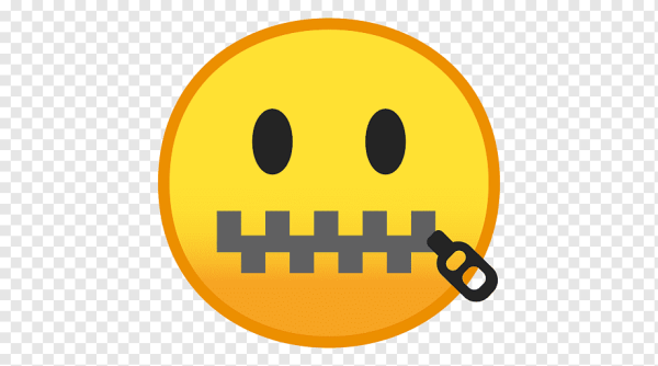 Смайлик с молнией на рту